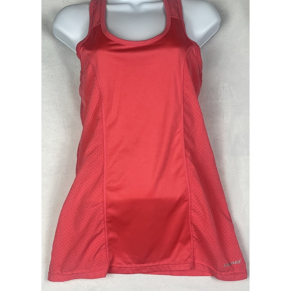 Head Tank Top Womens X Small Pink Racer Back Activewear Polyester
